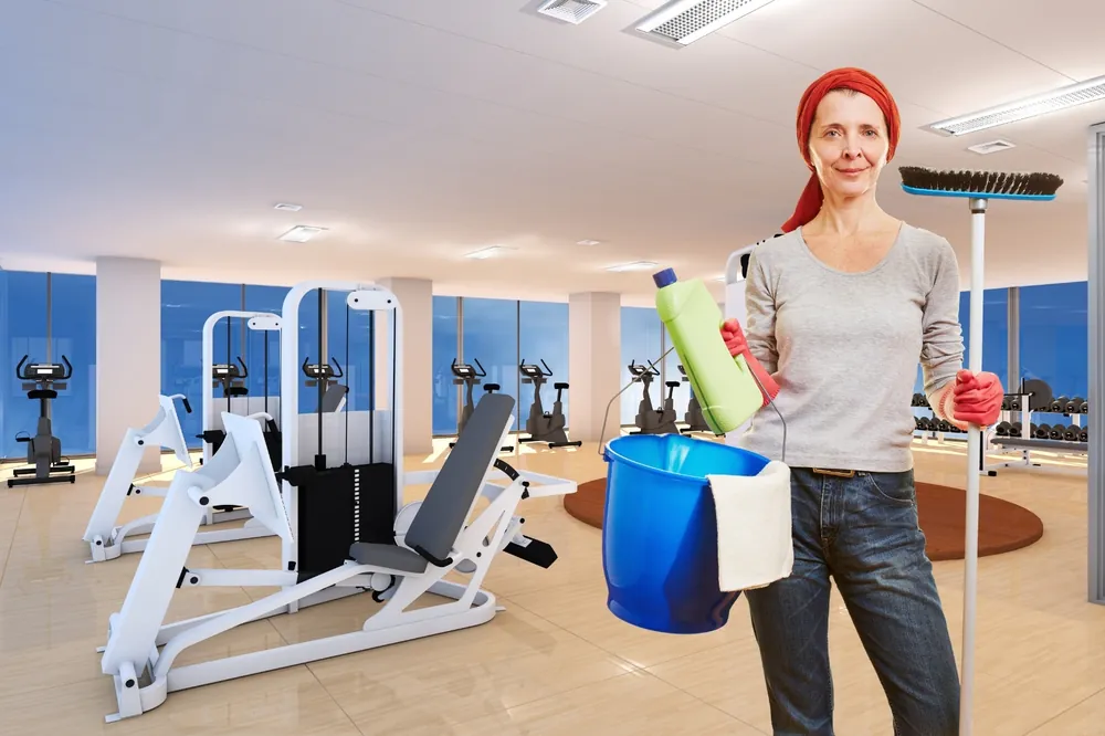 Community fitness center cleaning