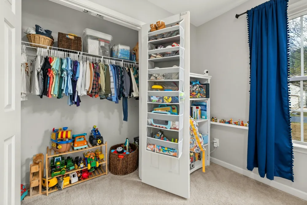 Organized and decluttered home space
